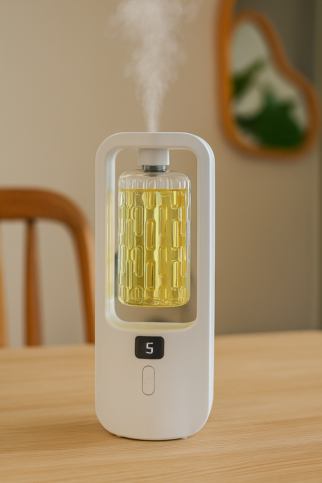 Diffuseur d’Arômes Huiles Essentielles – Purificateur d’Air, Anti-Odeurs & Lumière d’Ambiance