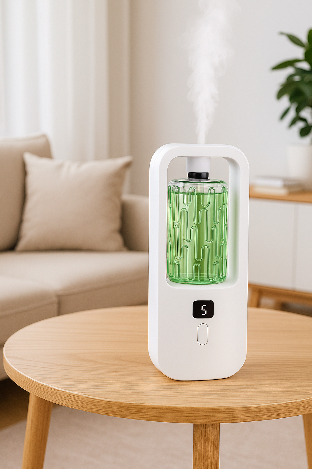 Diffuseur d’Arômes Huiles Essentielles – Purificateur d’Air, Anti-Odeurs & Lumière d’Ambiance