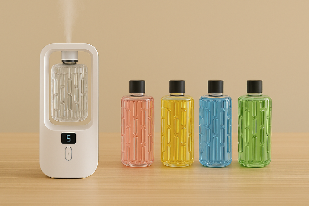 Diffuseur d’Arômes Huiles Essentielles – Purificateur d’Air, Anti-Odeurs & Lumière d’Ambiance